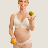 Women's Lace Nursing Bralette Ivory