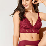 Women's Lace Nursing Bralette Black