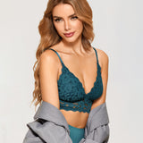 Women's Lace Nursing Bralette Black