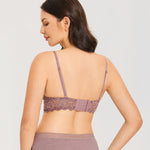 Women's Lace Nursing Bralette Cream Coffee