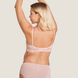 Women's Supportive Lace Nursing Bralette Beige