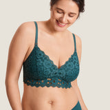 Women's Supportive Lace Nursing Bralette Beige