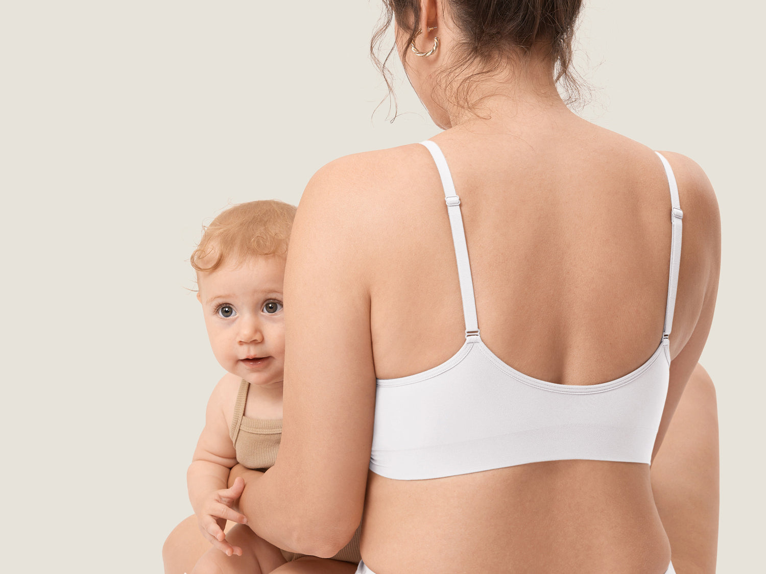 Women's Seamless Soft Knit Nursing Bra Cocoa Beige