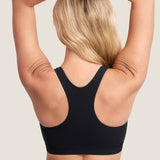 Women's Crossover Racerback Nursing Bra Black @model_info:ES2
