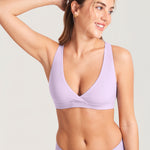 Women's Crossover Racerback Nursing Bra Orchid Hush @model_info:MOM1