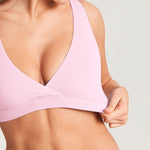 Women's Crossover Racerback Nursing Bra Wheat Beige