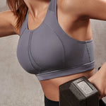 Women's High Neck Racerback Sports Bra The wild wood