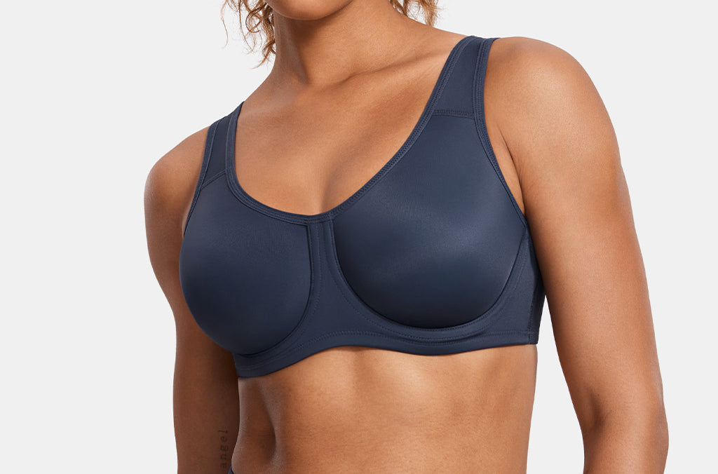 Women's High Impact Sports Bra True Navy 5 @model_info:ES1
