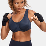 Women's High Impact Sports Bra True Navy 5 @model_info:ES4