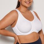 Women's High Impact Sports Bra White @model_info:A2