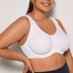 Women's High Impact Sports Bra White