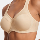 Women's Racerback Underwire Sport Bra Beige