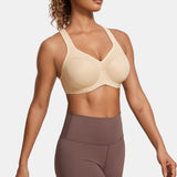 Women's Racerback Underwire Sport Bra Beige