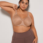 Women's Racerback Underwire Sport Bra Brick