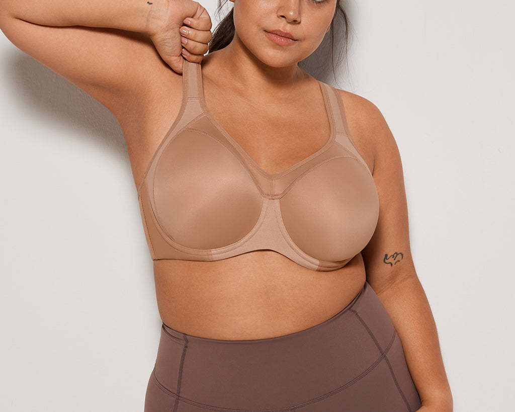 Women's Racerback Underwire Sport Bra Brick