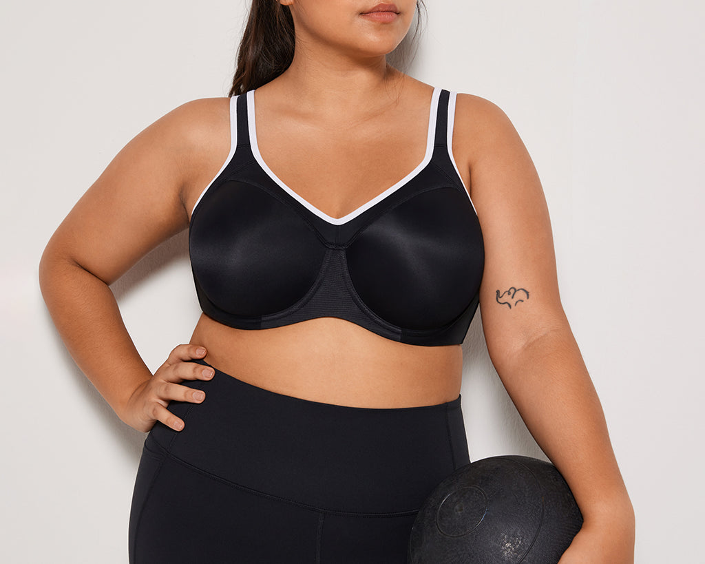 Women's Racerback Underwire Sport Bra Black