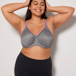 Women's Racerback Underwire Sport Bra Brick