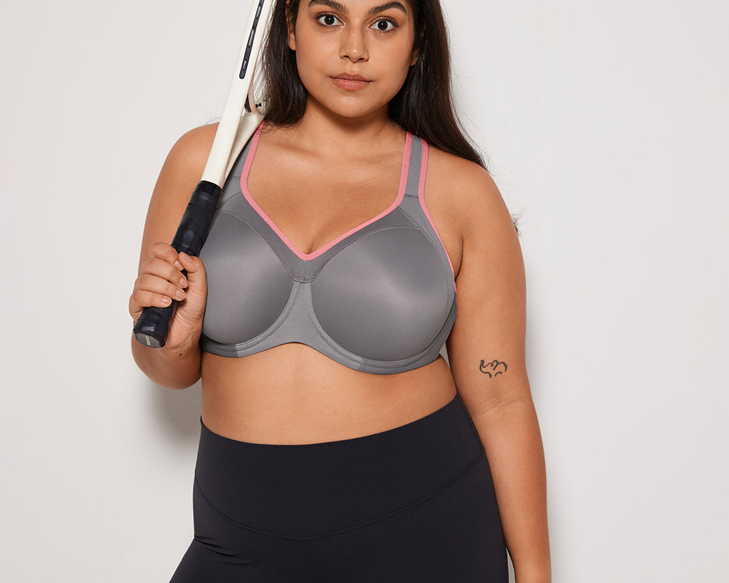 Women's Racerback Underwire Sport Bra Brick