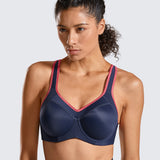 Women's Racerback Underwire Sport Bra Ink Blue