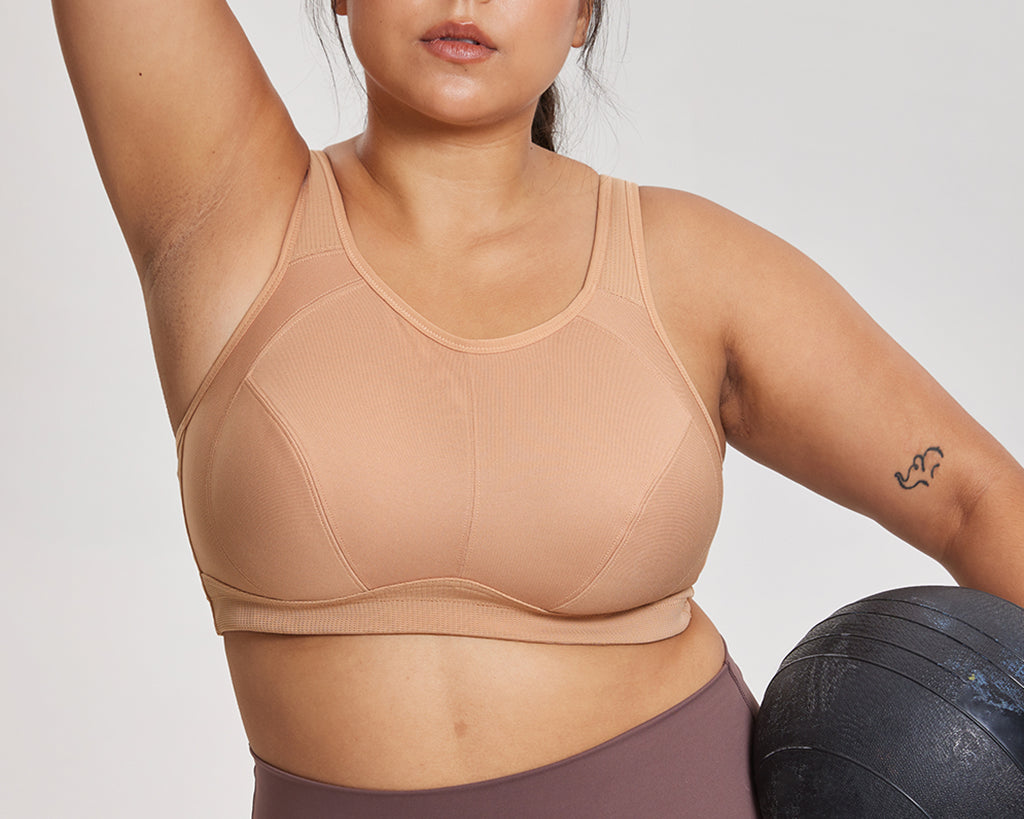 Women's Full Coverage Wireless Sport Bra Barely Buff