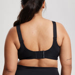 Women's Full Coverage Wireless Sport Bra Black