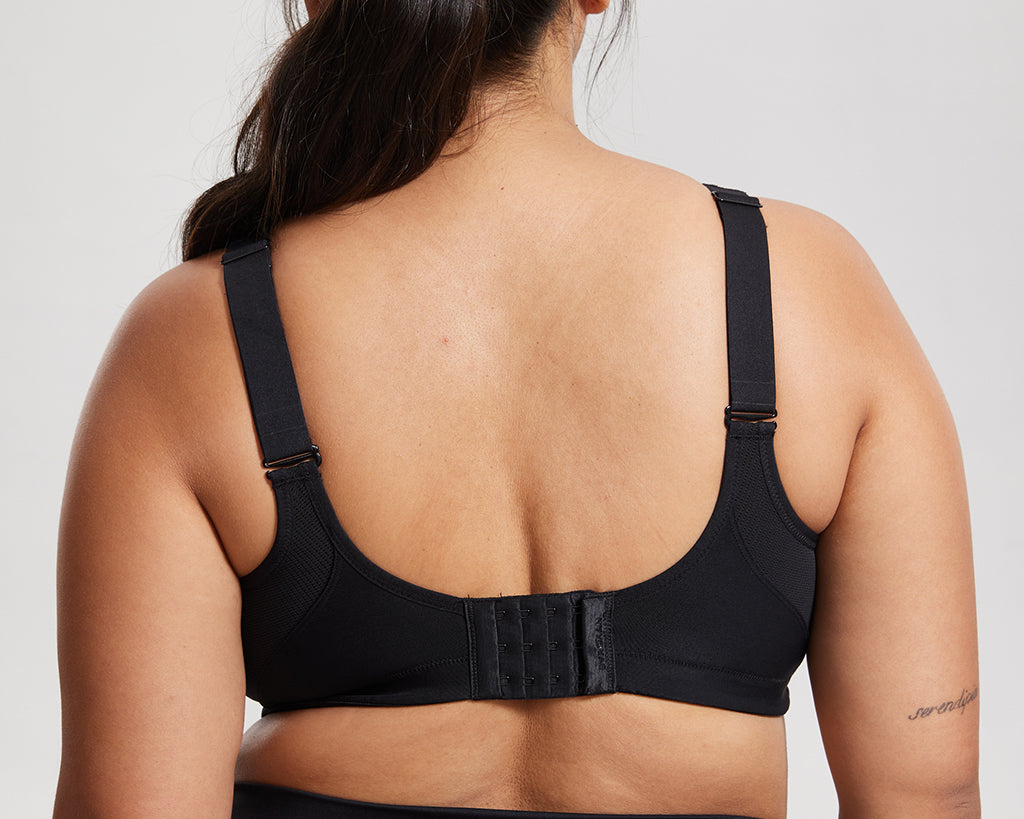 Women's Full Coverage Wireless Sport Bra Black