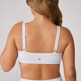 Women's Hugcurve Adjustable Square Workout Bra White