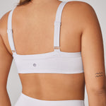 Women's Hugcurve Adjustable Square Workout Bra White