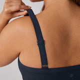 Women's Hugcurve Adjustable Square Workout Bra Twilight Blue