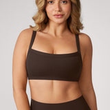 Women's Hugcurve Adjustable Square Workout Bra Clay Brown