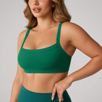 Women's Hugcurve Adjustable Square Workout Bra Spar green