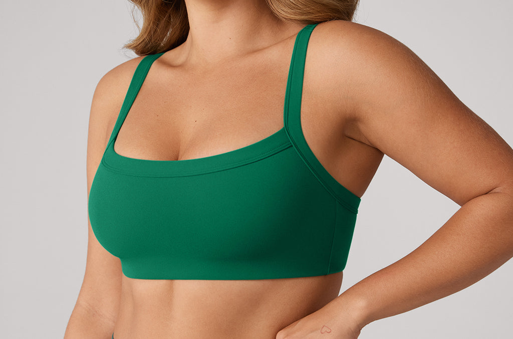 Women's Hugcurve Adjustable Square Workout Bra Spar green