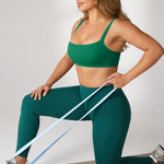 Women's Hugcurve Adjustable Square Workout Bra Spar green