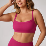 Women's Hugcurve Adjustable Square Workout Bra Rose Magenta