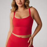 Women's Hugcurve Adjustable Longline Workout Bra Aurora Red