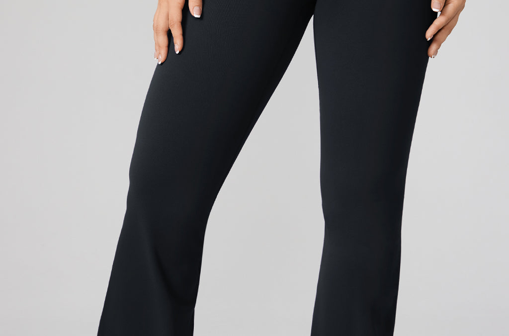 Women's Hugcurve No Front Seam Flare Leggings 31'' Black