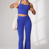 Women's Hugcurve No Front Seam Flare Leggings 31'' Royal Blues