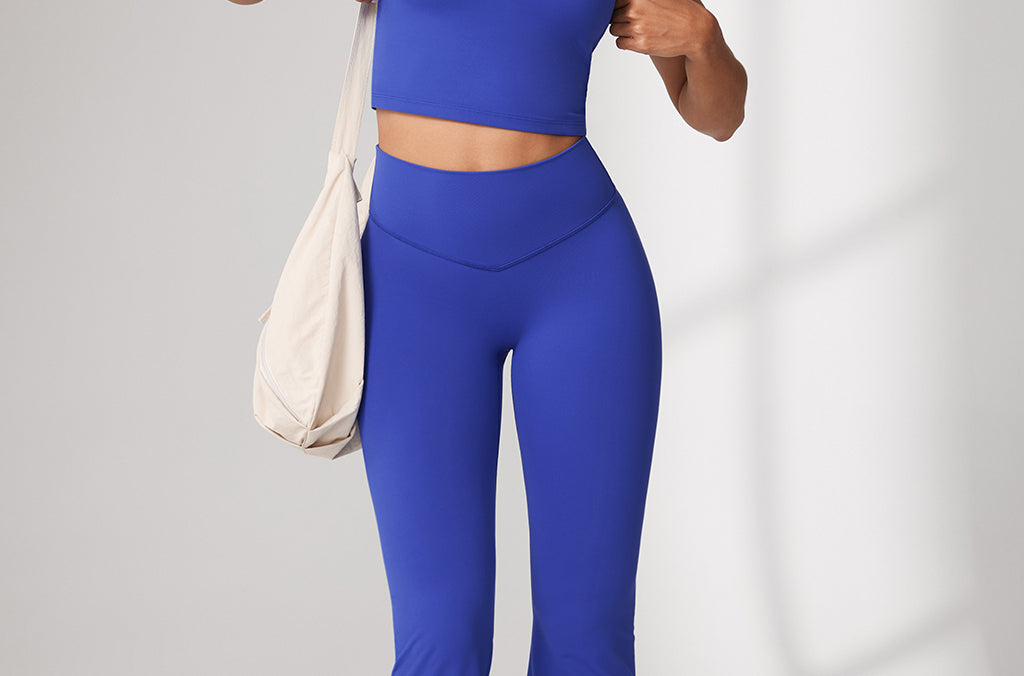 Women's Hugcurve No Front Seam Flare Leggings 31'' Royal Blues