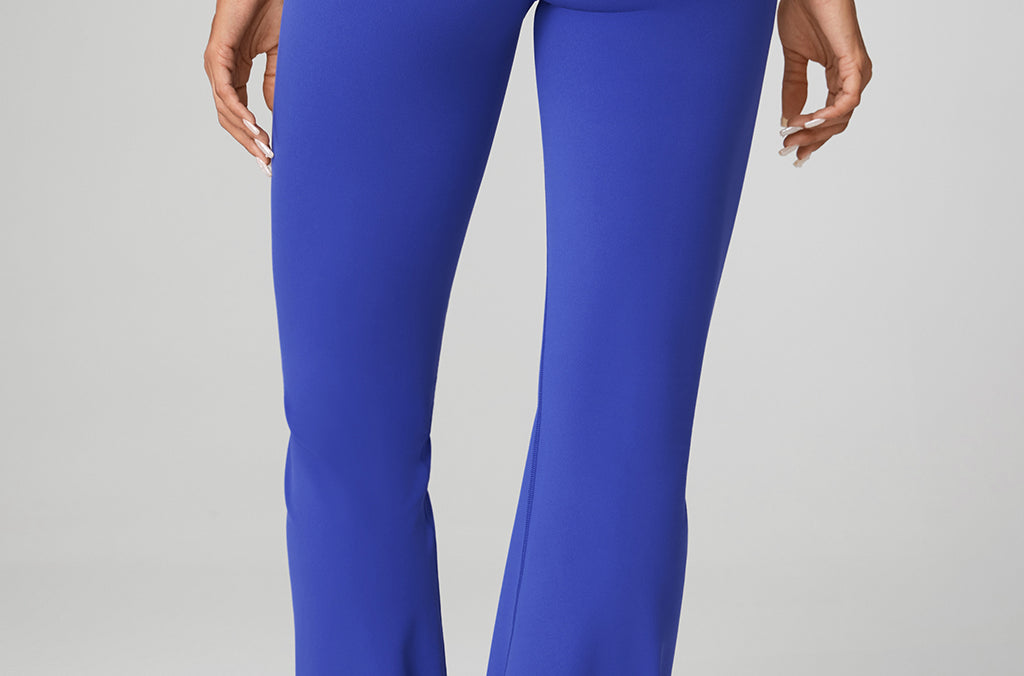 Women's Hugcurve No Front Seam Flare Leggings 31'' Royal Blues