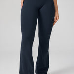 Women's Hugcurve No Front Seam Flare Leggings 31'' Twilight Blue