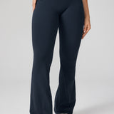 Women's Hugcurve No Front Seam Flare Leggings 31'' Twilight Blue