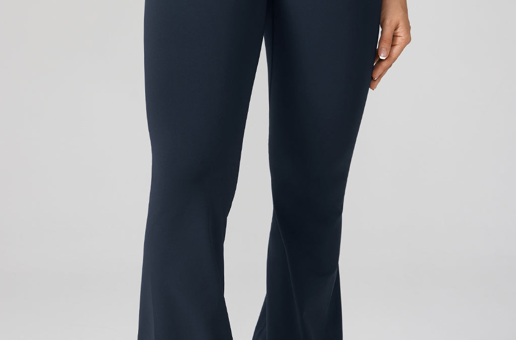 Women's Hugcurve No Front Seam Flare Leggings 31'' Twilight Blue