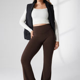 Women's Hugcurve No Front Seam Flare Leggings 31'' Clay Brown