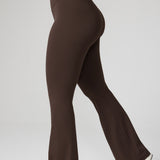 Women's Hugcurve No Front Seam Flare Leggings 31'' Clay Brown