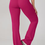 Women's Hugcurve No Front Seam Flare Leggings 31'' Rose Magenta