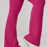 Women's Hugcurve No Front Seam Flare Leggings 31'' Rose Magenta