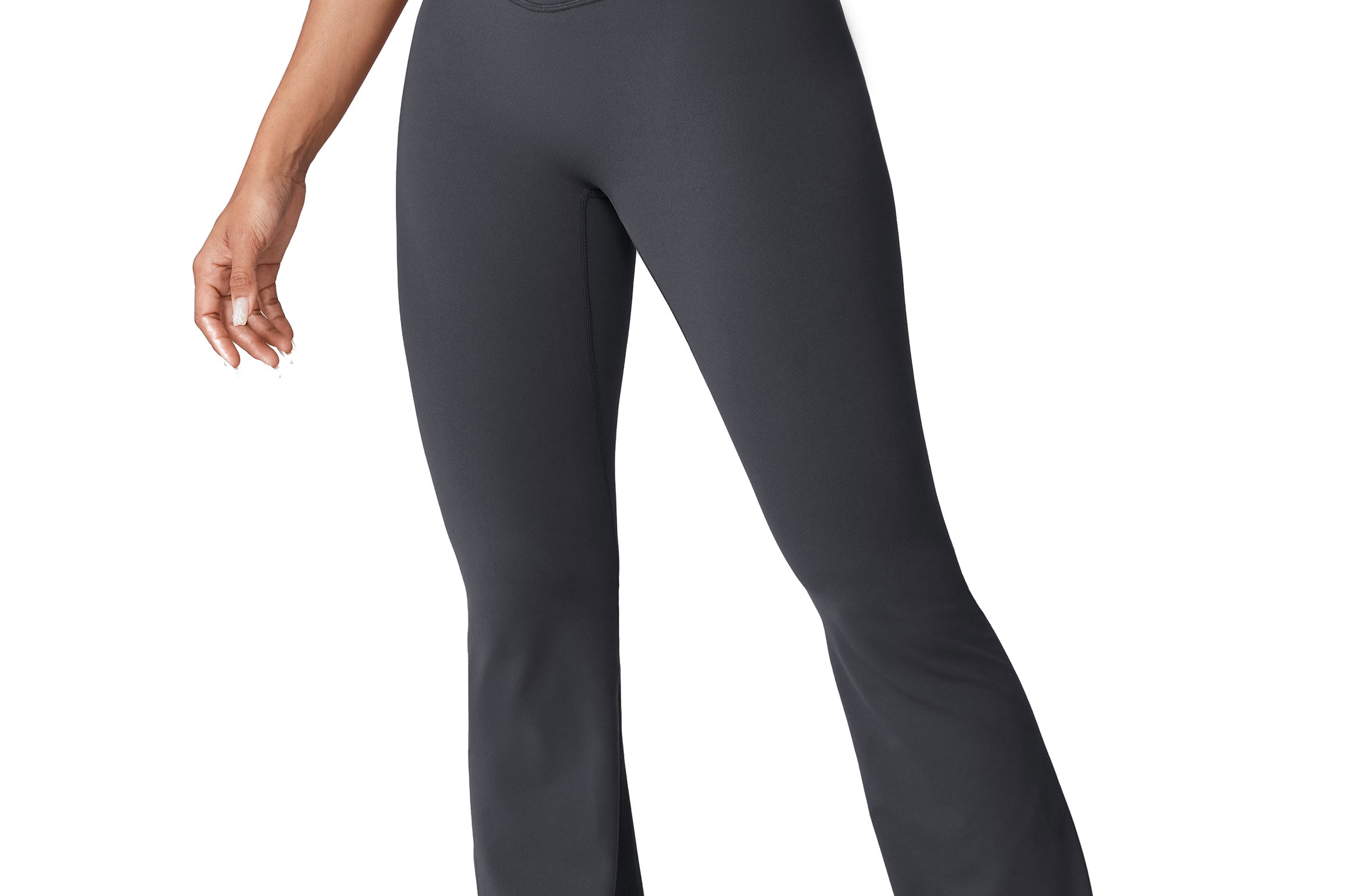 Women's Hugcurve No Front Seam Flare Leggings 29.5'' Graphite Grey