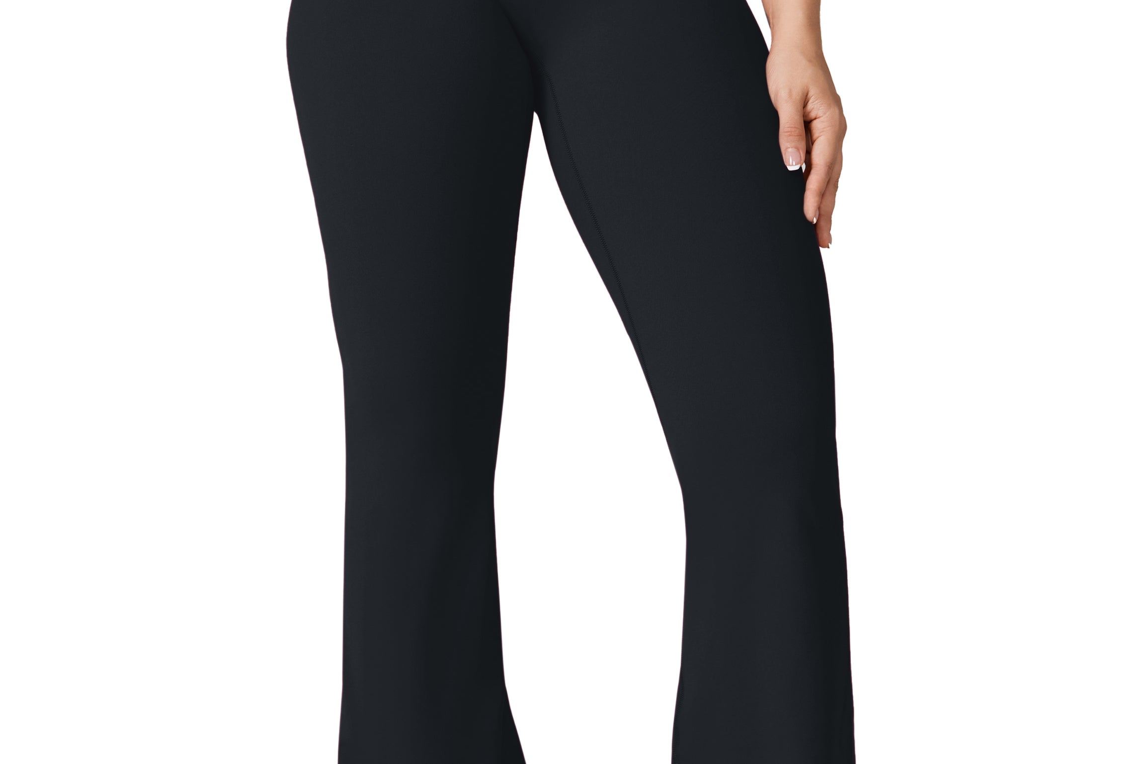 Women's Hugcurve No Front Seam Flare Leggings 33.5'' Aspen Olive