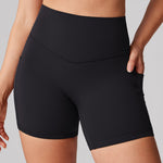 Women's Hugcurve No Front Seam Pockets Shorts 5" Noctilucence Blue