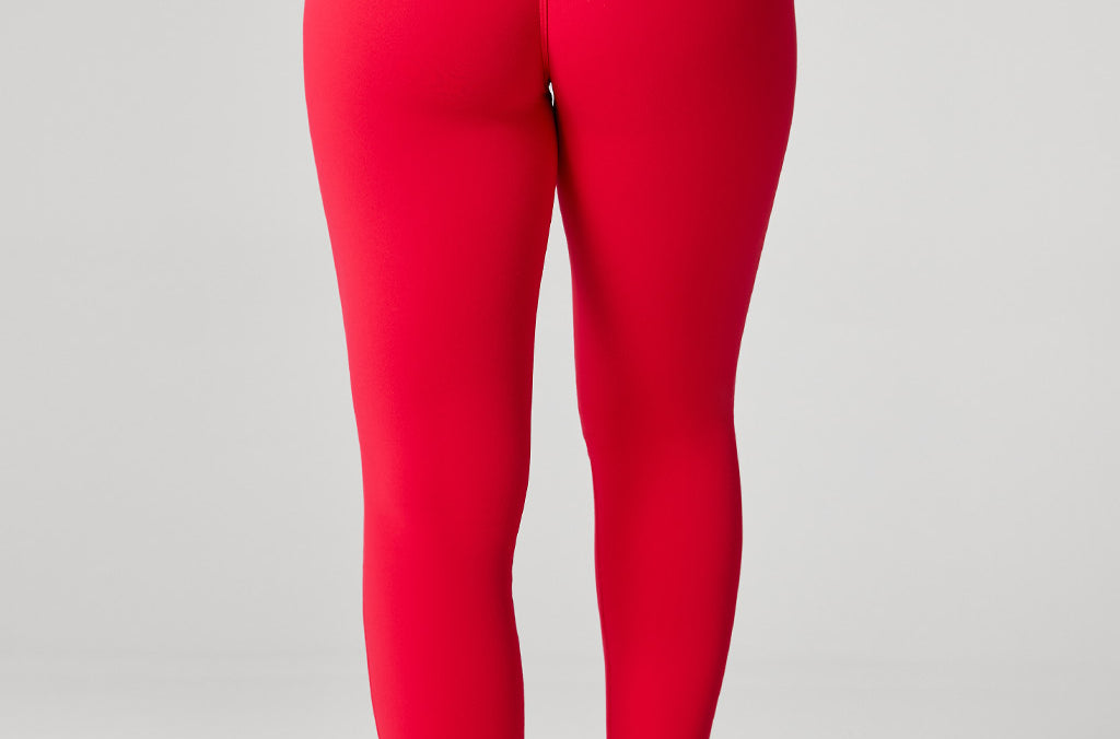 Women's Hugcurve Hidden Scrunch Butt Leggings 25" - No Front Seam Aurora Red